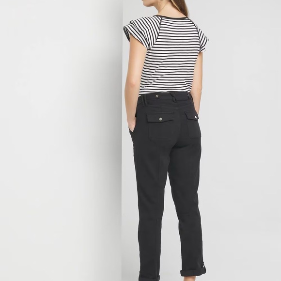 WHBM Pret-a-Pedi Black Cropped Ankle Pant Black Size 8 - Picture 2 of 12